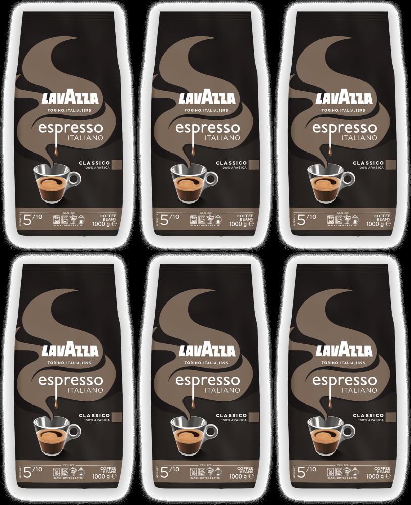 6x Kawa ziarnista Lavazza Espresso Italiano Classico, 1kg