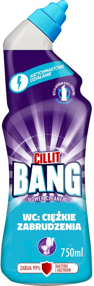 Płyn do WC Cillit Bang Ciężkie Zabrudzenia, 750ml