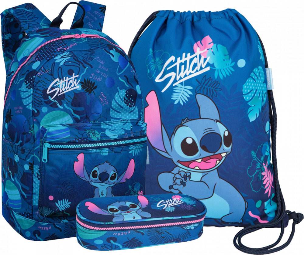 Zestaw: Plecak + piórnik saszetka + worek na buty CoolPack Stitch