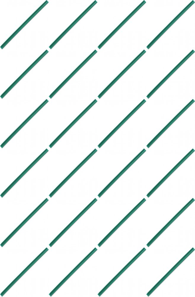 24x Listwa wsuwana Durable, 6mm, do 60 kartek, 1 sztuka, zielony