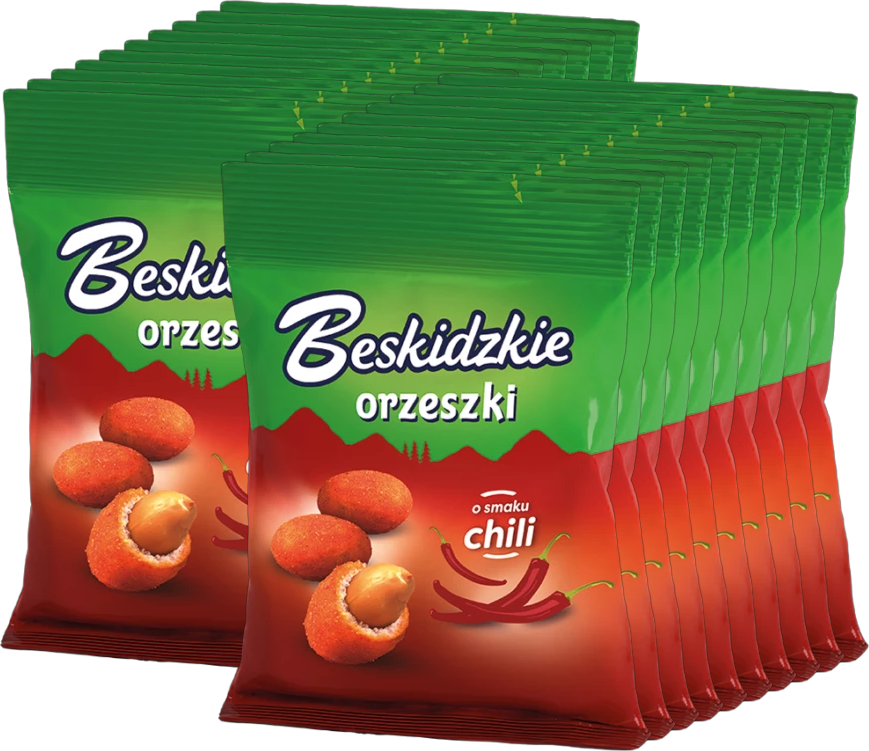 20x Orzeszki ziemne Beskidzkie, chili, 70g