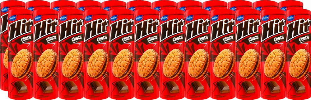 24x Ciastka Hit, czekoladowy, 220g
