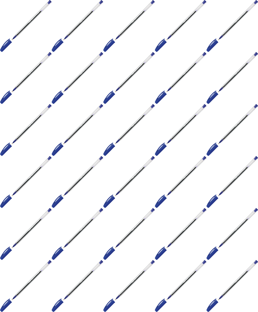 100x Długopis Toma Pionier TO-023, 1.0mm, niebieski