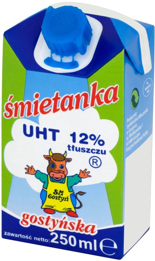 Śmietanka UHT Gostyń, 12%, 250ml
