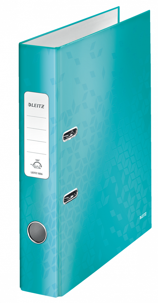 Segregator A4 Leitz Wow 180°, 50mm, do 350 kartek turkusowy