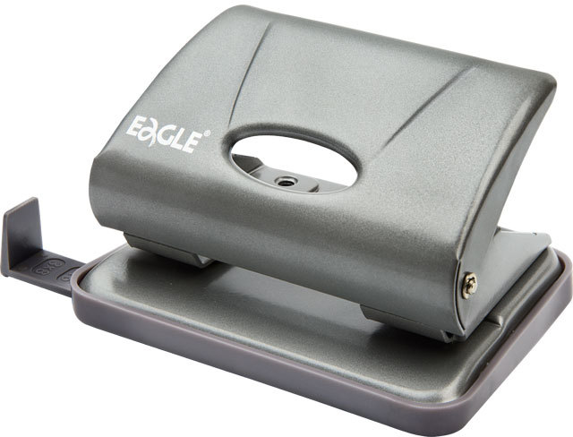 Dziurkacz Eagle 706, do 15 kartek, szary