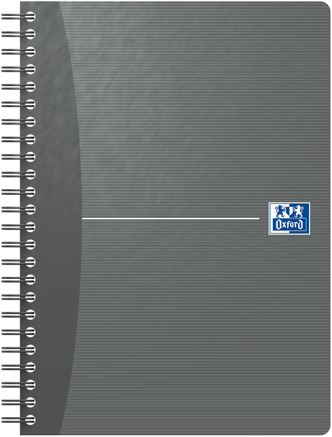 Kołonotatnik Oxford Essentials, A5, w linie, 90 kartek, okładka kartonowa, mix wzorów