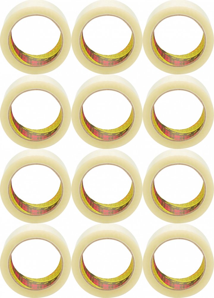 12x Taśma pakowa Scotch 309 (S5066F6), akrylowa, 50mmx66m, transparentny