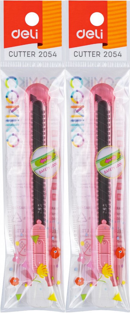 2x Nożyk Deli Neonup, 9mm, mix kolorów