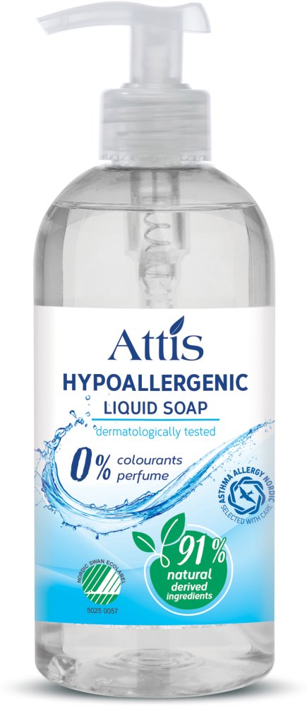 Mydło w płynie Attis Origen, hipoalergiczne, ekologiczne, z dozownikiem, 500ml