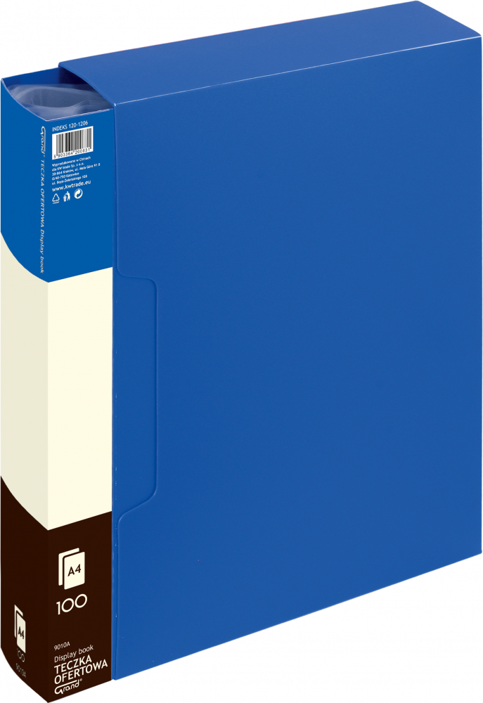 Album ofertowy 9010A Grand, A4, 100 koszulek, niebieski