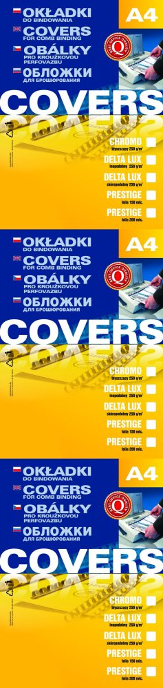 3x Okładki do bindowania Argo Chromo, A4, 250g/m2, kartonowe, 100 sztuk zielony