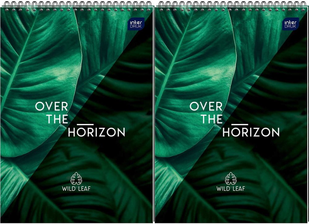 2x Kołonotatnik Interduk, A5, w kratkę, 100 kartek, mix wzorów