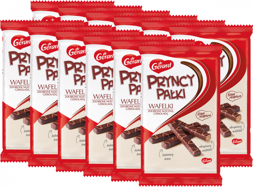 12x Wafle Dr Gerard Pryncypałki, kakaowy, 200g