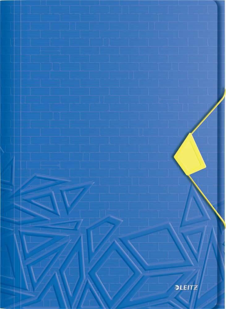 Teczka plastikowa z gumką Leitz Urban Chic, A4, 15 mm, niebieski