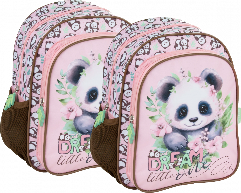 2x Plecak dla przedszkolaka Derform 11 Panda 10, 9l, 29x23x14cm