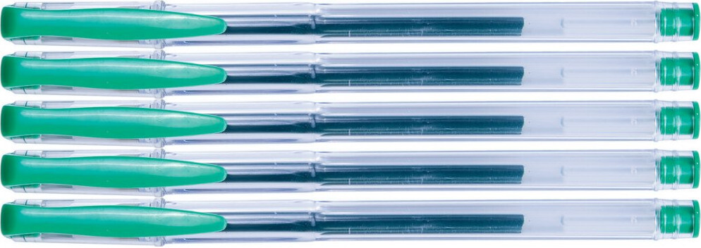 5x Długopis żelowy Office Products Classic, 0.5mm, zielony
