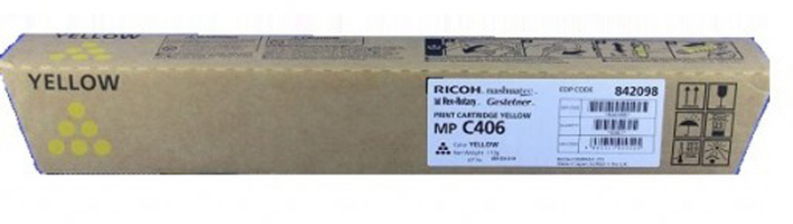 Toner Ricoh (842098), 6000 stron, yellow (żółty)