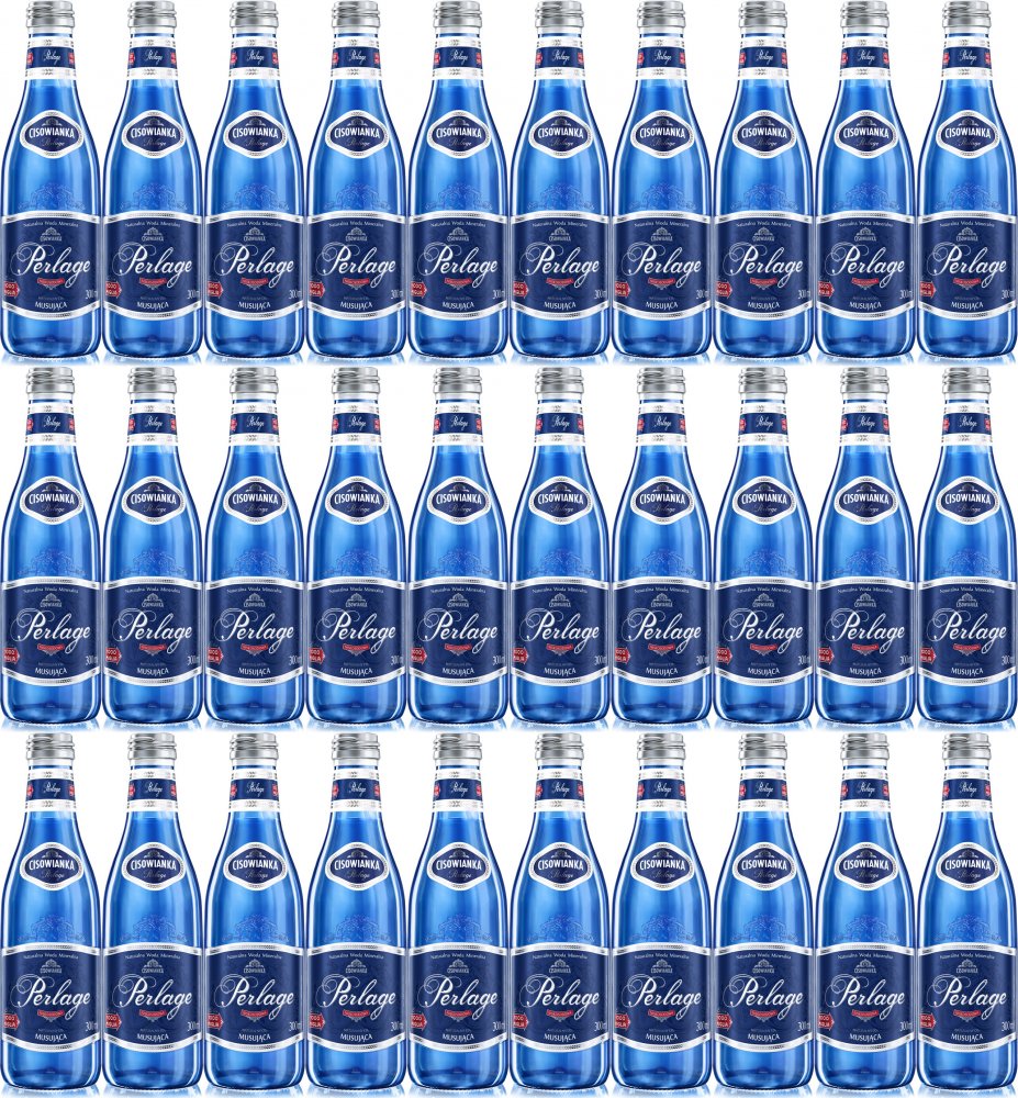 1440x Woda gazowana Cisowianka Perlage, 0.3l, butelka szklana