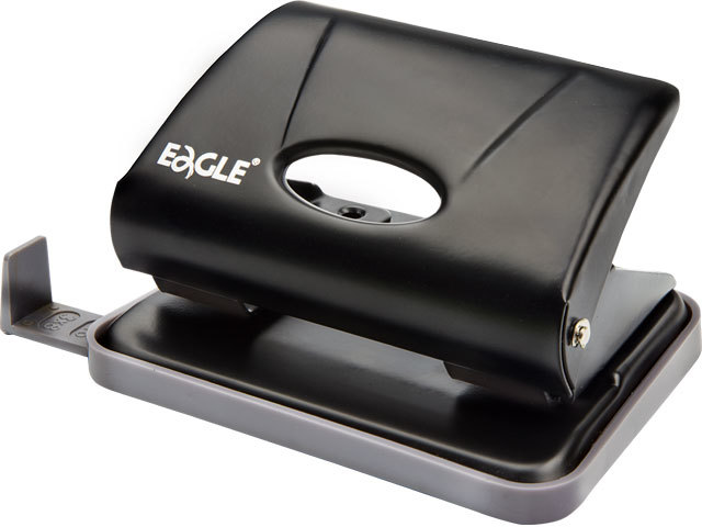Dziurkacz Eagle 706, do 15 kartek, czarny