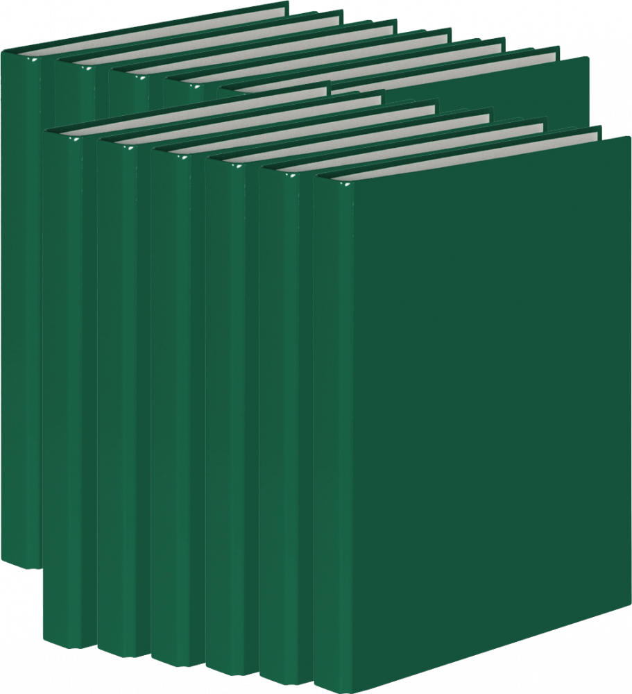 12x Segregator ringowy VauPe FCK, A4, szerokość grzbietu 25mm, do 150 kartek, 2 ringi, zielony