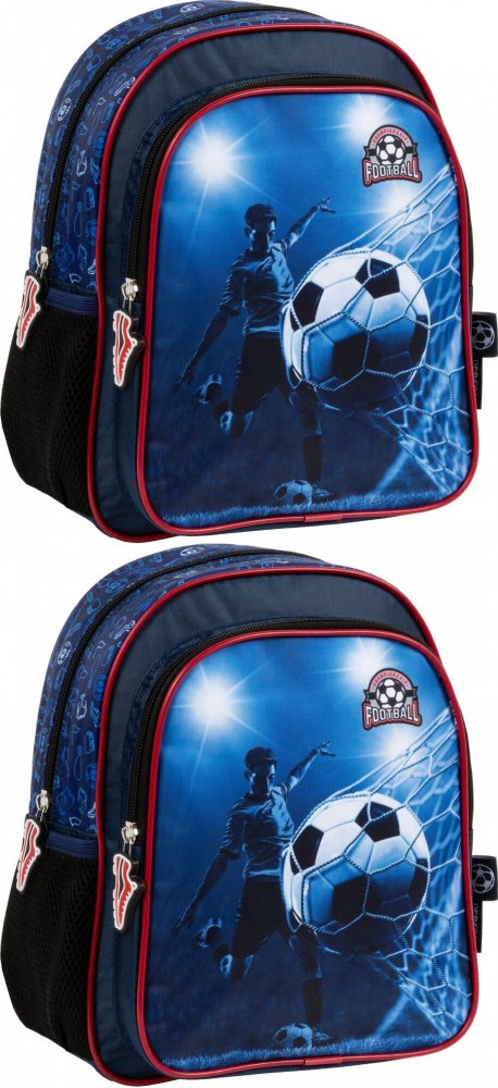 2x Plecak dla przedszkolaka Derform 11 Piłka 19, 9l, 29x23x14cm