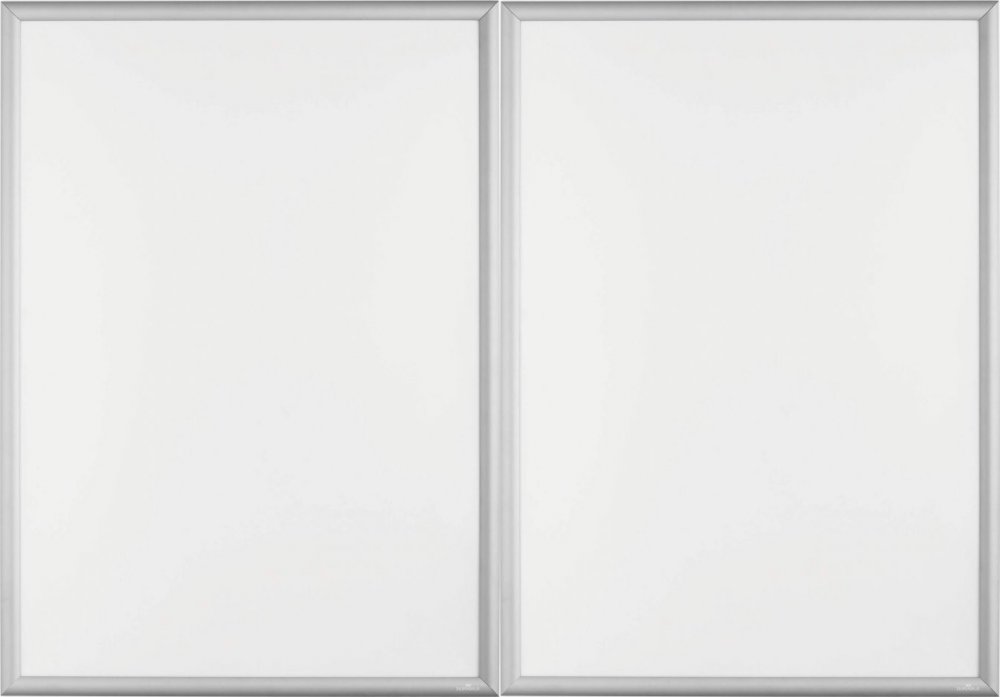 2x Ramka zatrzaskowa Durable, aluminiowa, A1, srebrny