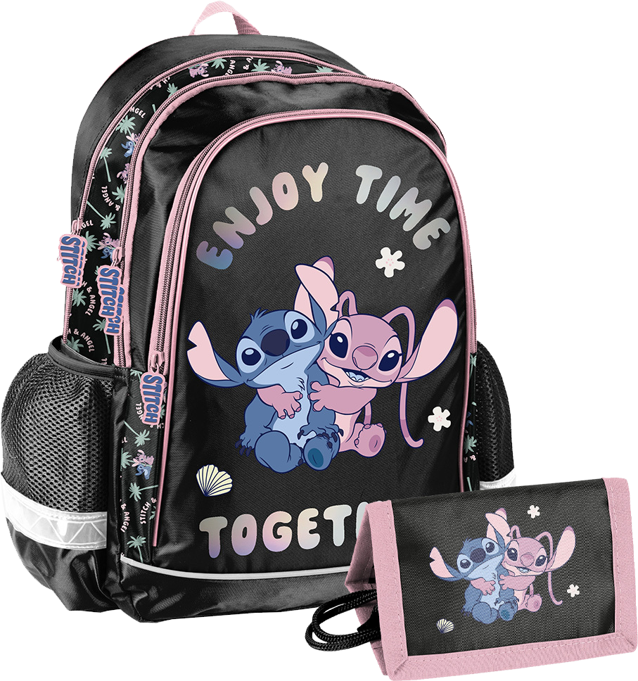 Zestaw: Plecak szkolny Paso Disney Stitch + Portfel Paso Disney Stitch