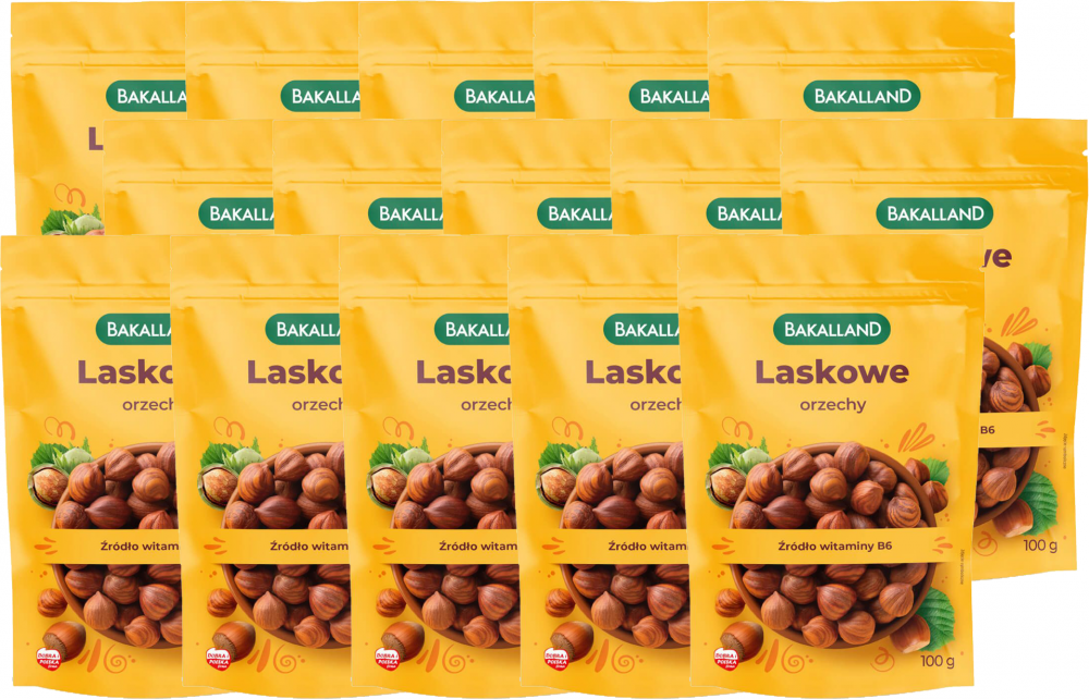 15x Orzechy laskowe Bakalland, 100g