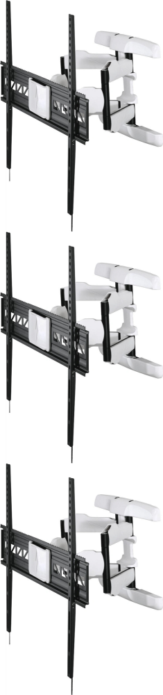 3x Uchwyt do telewizora LCD/LED Hama Fullmotion XL, do 75kg, VESA 800x600mm, 90", czarno-biały