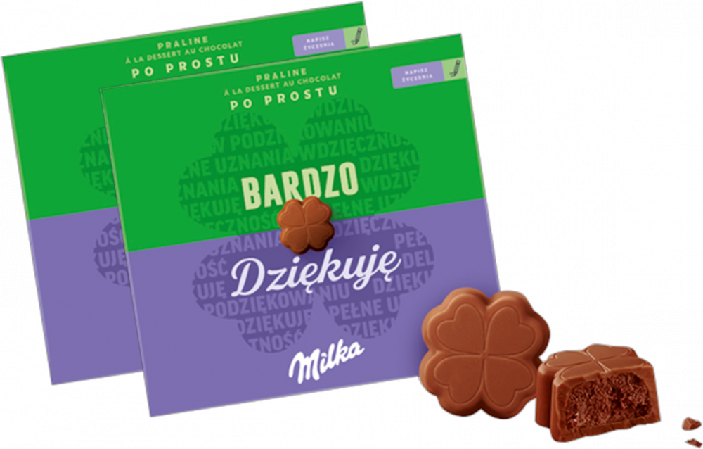 2x Bombonierka Milka Dziękuję/Thank You, 110g