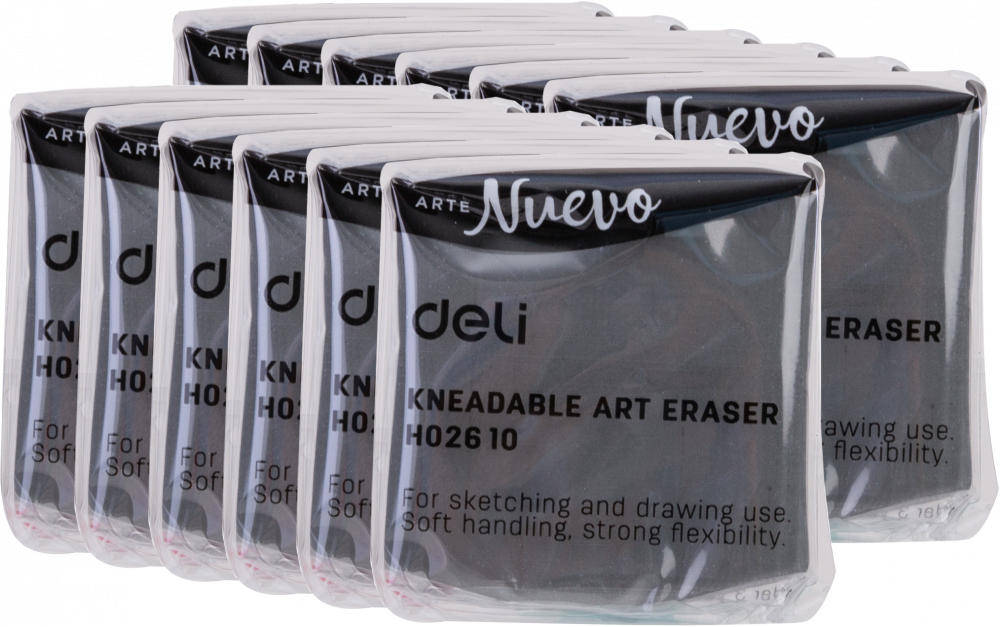 12x Gumka chlebowa Deli Nuevo, szary