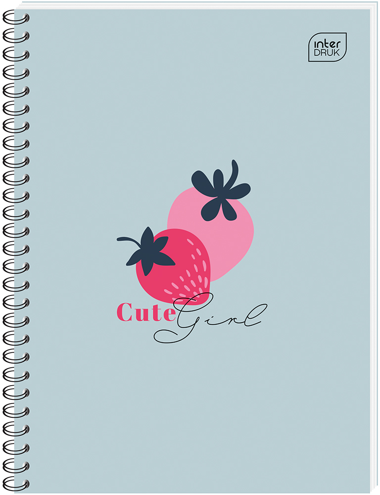 Kołonotatnik Interdruk, A6, w kratkę, 50 kartek, mix wzorów