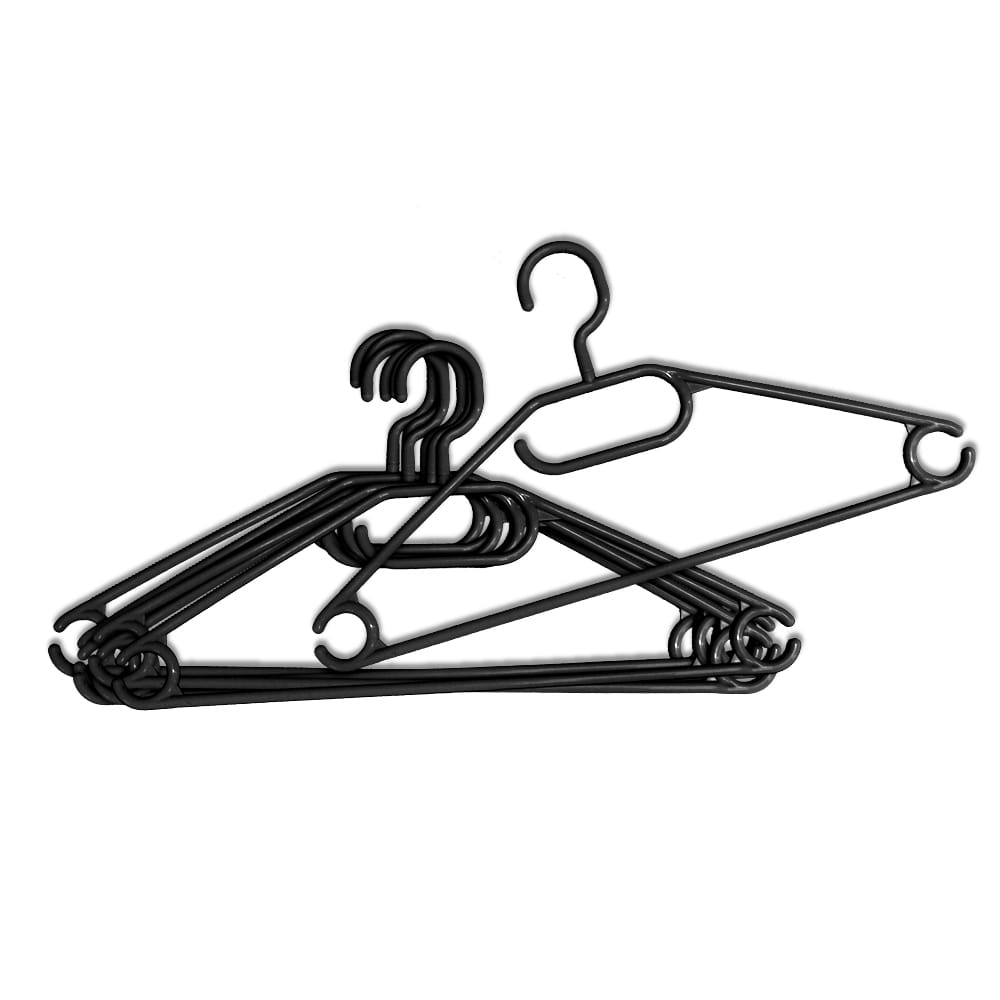 Wieszak plastikowy obrotowy York, 9+1 sztuka, mix kolorów