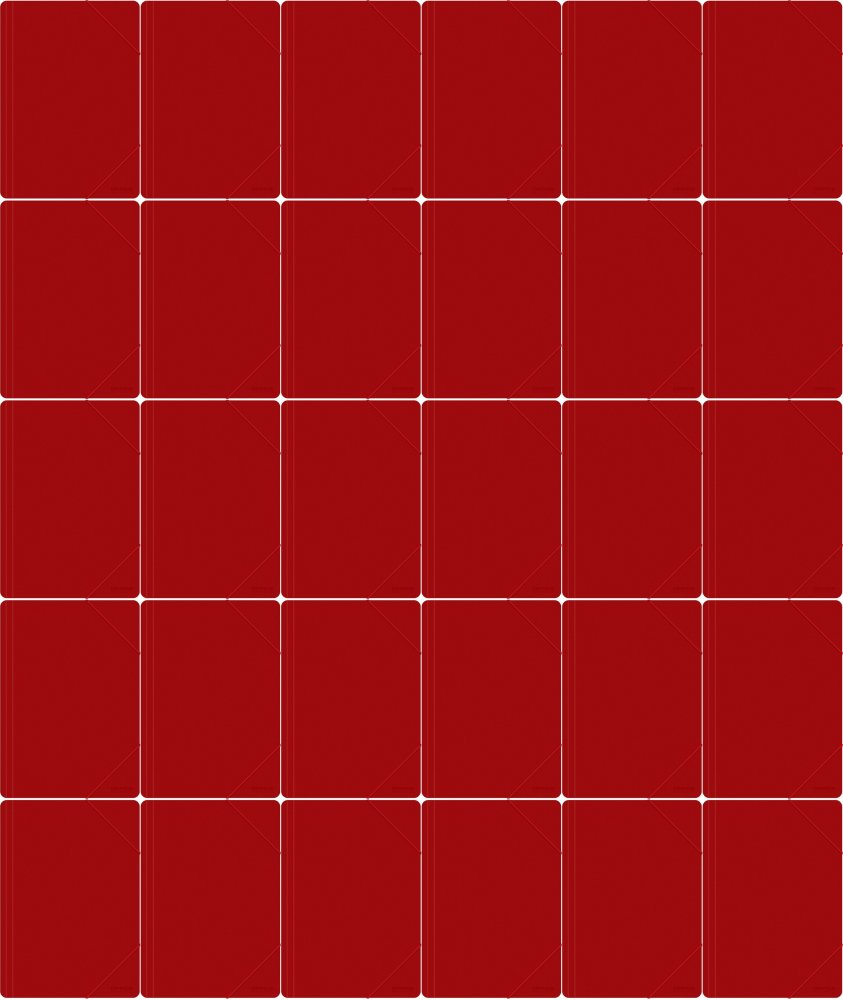 40x Teczka plastikowa z gumką Office Products, A4, 3-skrzydłowa, 500μm, czerwony