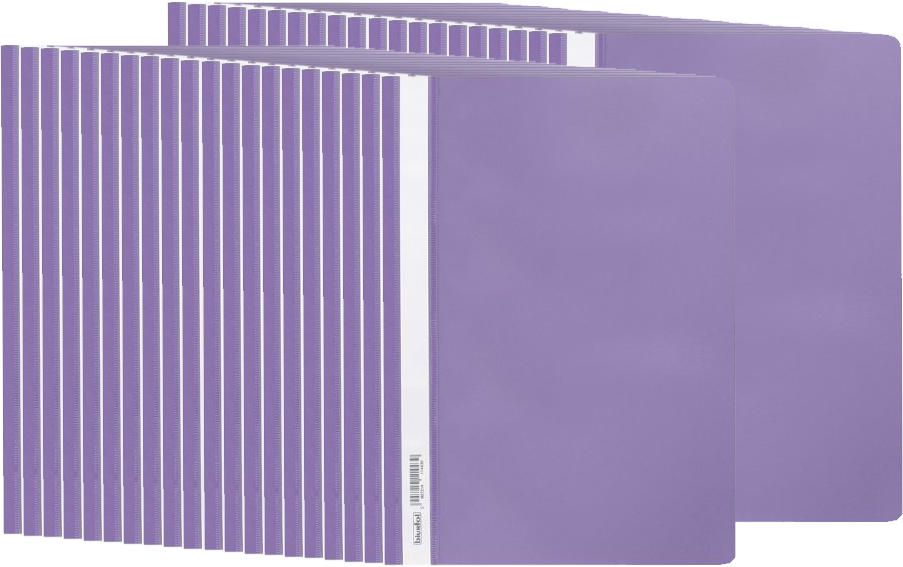 40x Skoroszyt plastikowy bez oczek Biurfol, miękki, A4, fioletowy