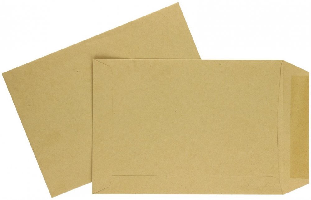 Koperta NC, C5, klejona na mokro NK, 50 sztuk, brązowy