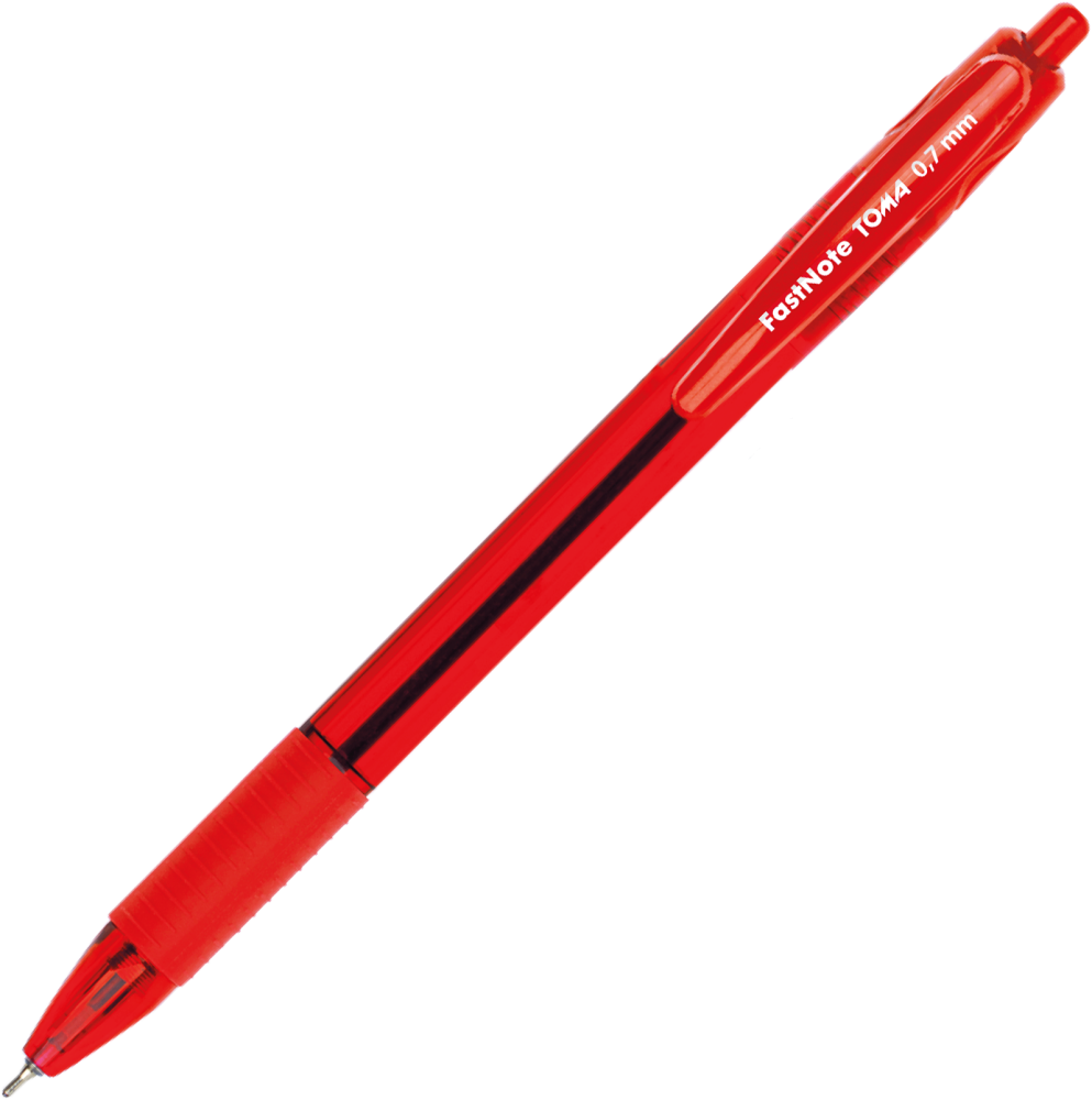 Długopis automatyczny Toma FastNote TO-030, 0.7mm, czerwony