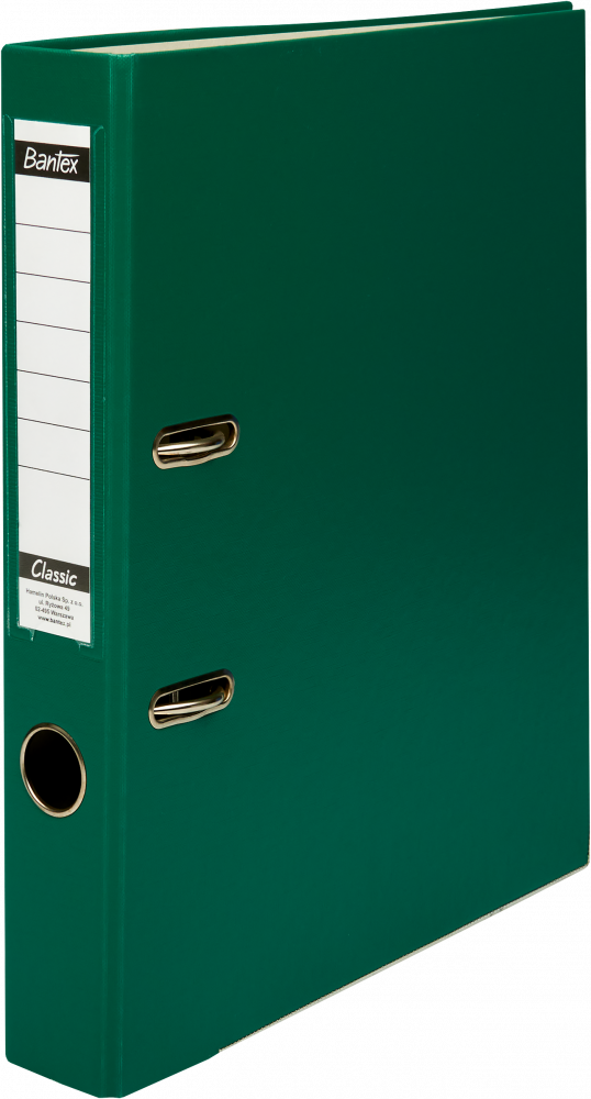 Segregator A4 Bantex Budget Classic, 50mm, do 350 kartek, zielony