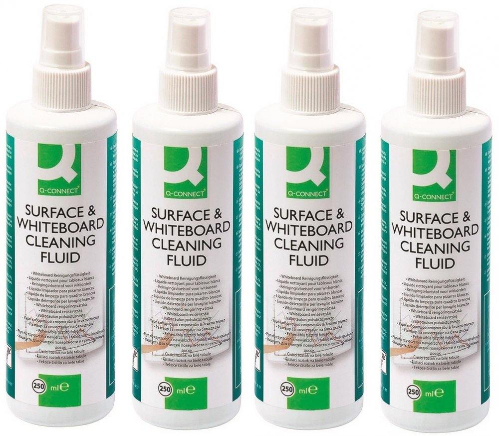 4x Spray do czyszczenia tablic Q-connect, 250ml