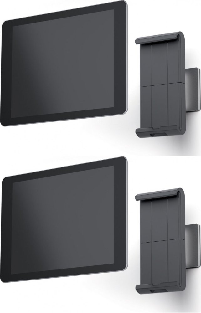 2x Uchwyt do tabletu Durable Tablet Holder Wall, ścienny, srebrny