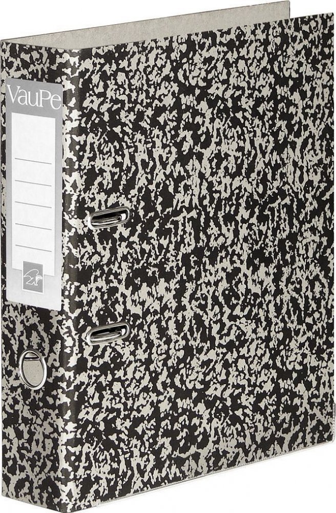 Segregator A4 VauPe, szerokość grzbietu 75mm, do 500 kartek, marmurek