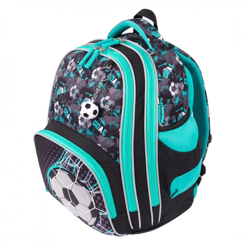 Plecak szkolny Bambino premium B8 Goal, dwukomorowy, 22l, 37x31x20cm