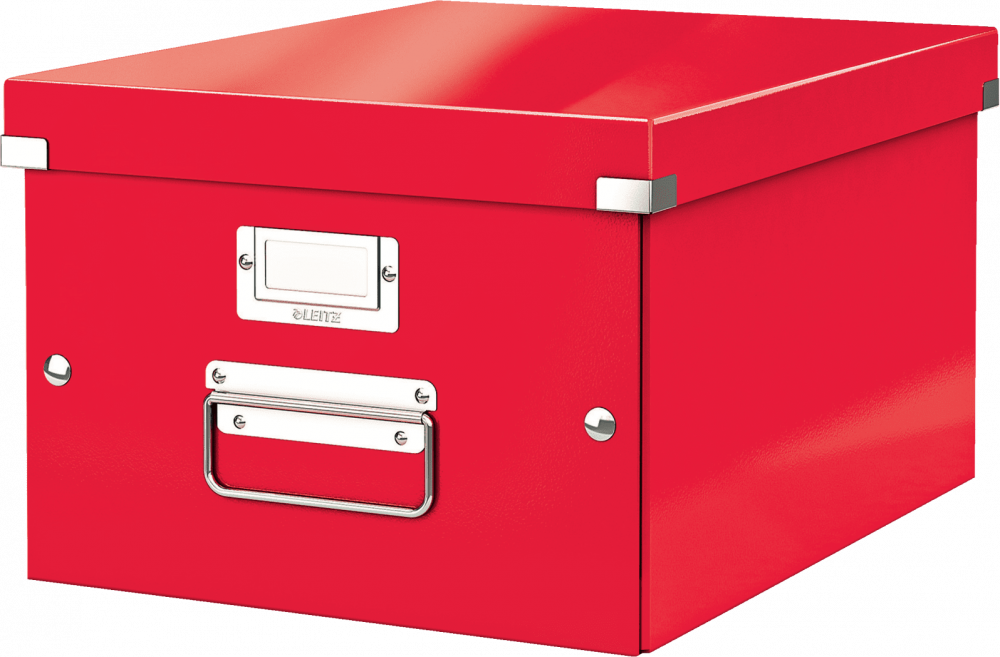 Pudło uniwersalne Leitz Click&Store Wow, A4, czerwony