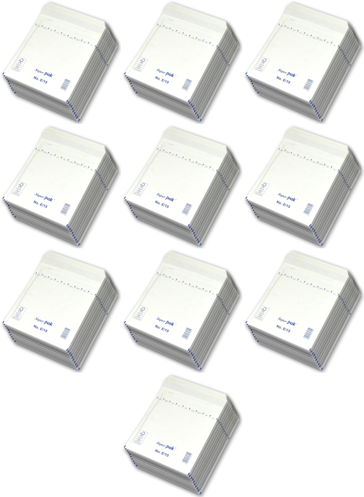 10x Koperta bąbelkowa NC, E/15, 240x275mm, 10 sztuk, biały