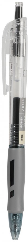 Długopis żelowy Deli Arris, automatyczny, 0.5mm, czarny