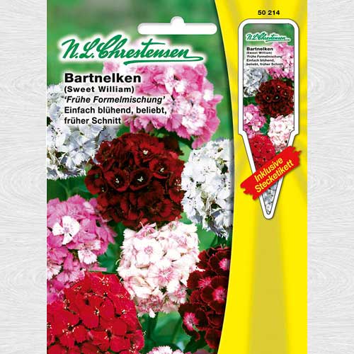 1 pac, Garoafă turcească Early Formula, mix multicolor - Semințe: Mod de ambalare: 15 pac