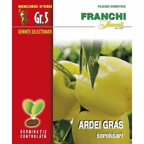 1 pac, Ardei gras Soroksari - Semințe: Mod de ambalare: 5 g