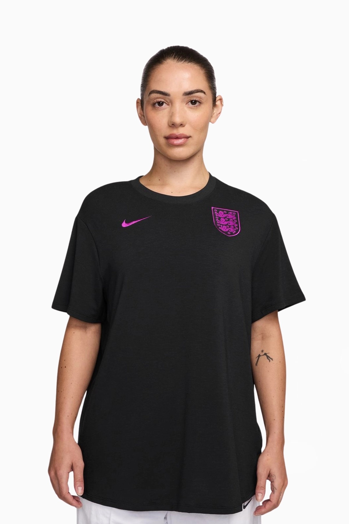 Koszulka Reprezentacji Anglii Nike 2025 Relaxed Damska - Czarny