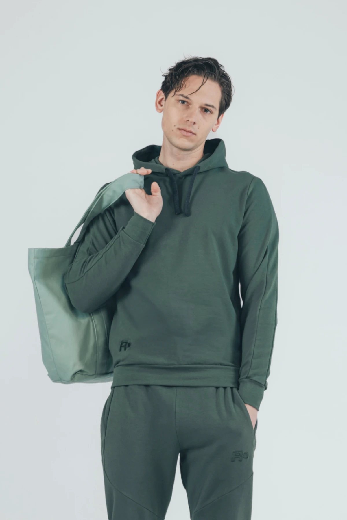 Bluza z kapturem R-GOL Loose - Zielony